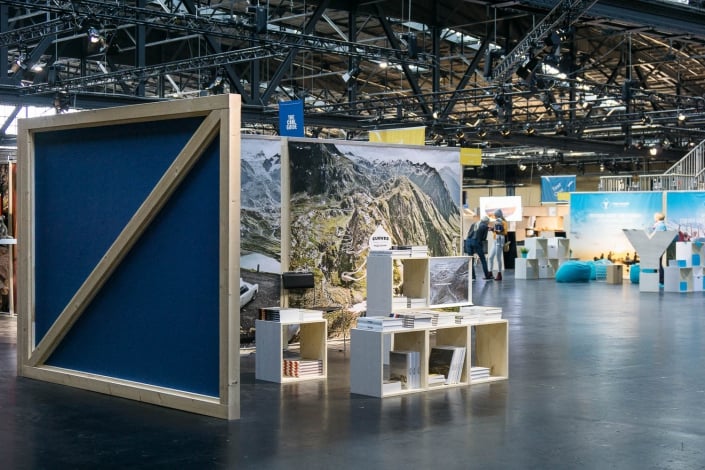 muesiemue Interiordesign, Event Design und Messebau, Funktion und Design von handwerkplusdesign und Thies Wulf für Berlin Travel Festival