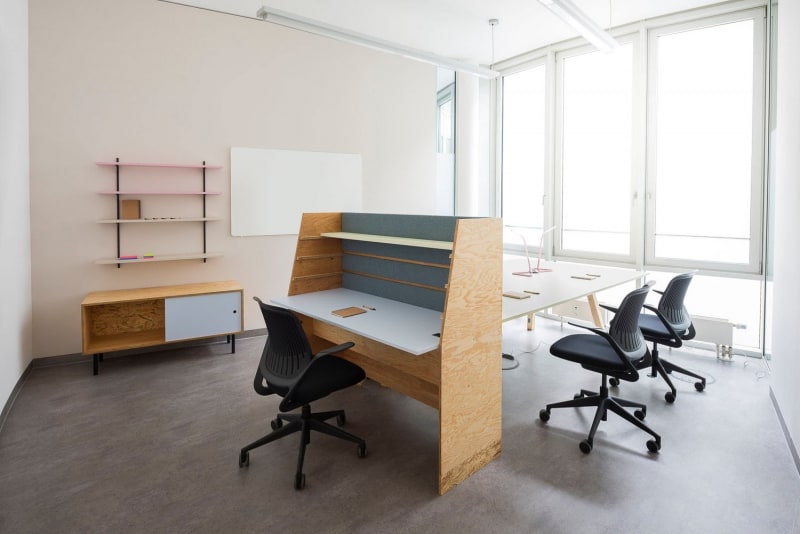 muesiemue Interiordesign, Coworking Office, Funktion und Design von handwerkplusdesign und Tonia Welter für Cube-Global