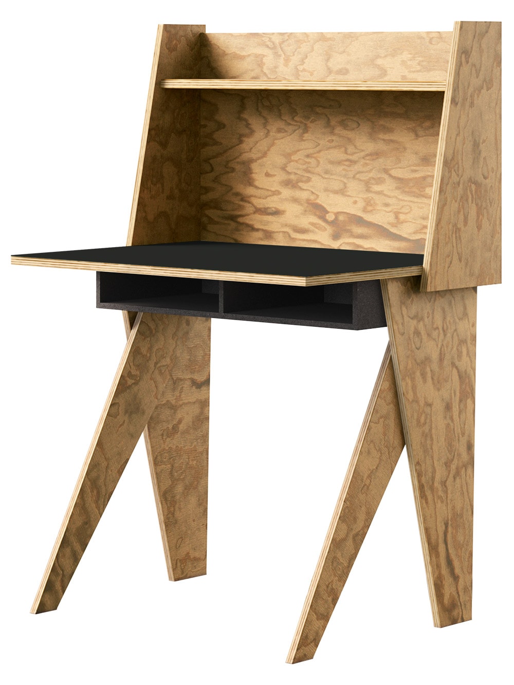 muesiemue Home Office Tisch von Tonia Welter, Tisch und Raumteiler elegant und kompakt vereint, in Seekiefer